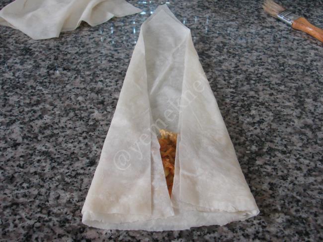 Tavuklu Çin Böreği - Yapılışı (8/16) 