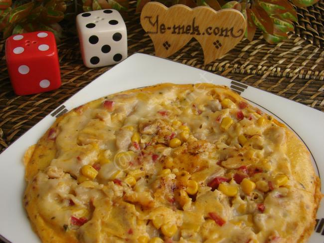 Tavuklu Omlet - Yapılışı (9/12) 