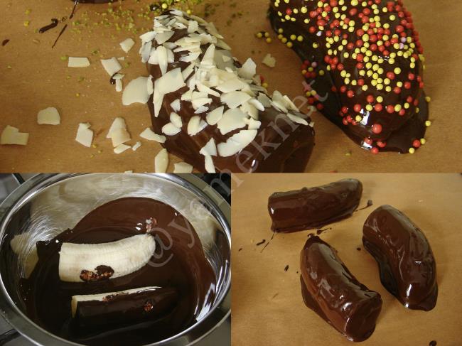 Çikolata Kaplı Muz Çubukları - Yapılışı (4/8) 