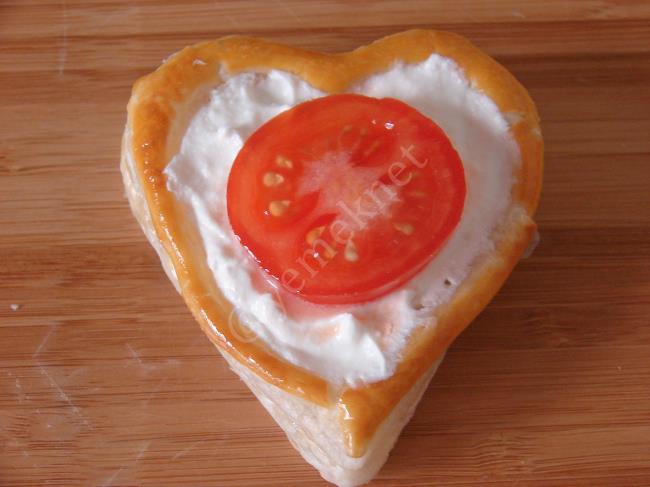 Labneli Kalp Milföyleri - Yapılışı (8/12) 