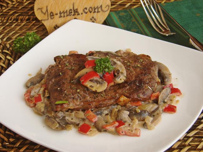 Mantar Soslu Antrikot - Yapılışı (10/12) 