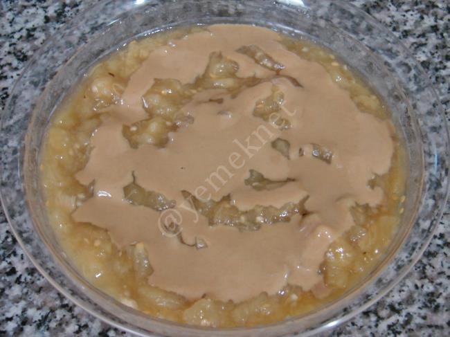 Tahinli Patlıcan Ezmesi - Yapılışı (2/8) 