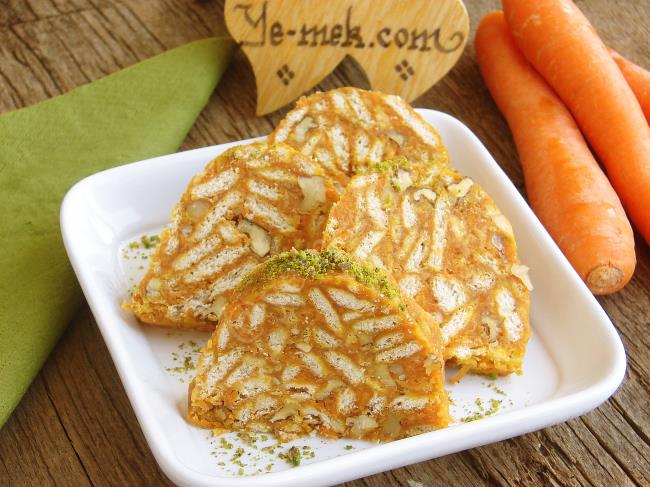 Havuçlu Mozaik Pasta - Yapılışı (12/16) 