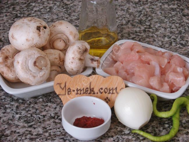 Mantarlı Tavuk Yemeği - Yapılışı (1/8) 
