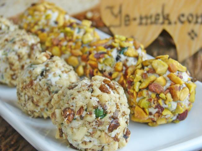 Feta Cheese Balls With Walnut And Pistachios Recipe