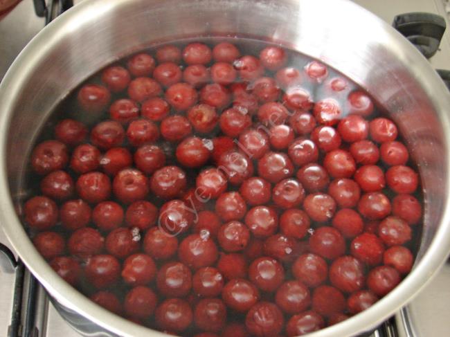 Vişne Hoşafı (Vişne Kompostosu) - Yapılışı (3/8) 