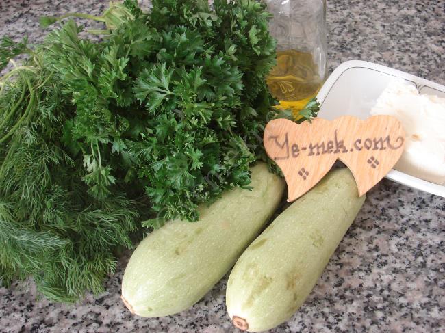 Fırında Beyaz Peynirli Kabak Dilimleri - Yapılışı (1/8) 