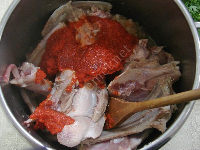 Kemikli Kuzu Etli Yahni (Çayırlı) - Yapılışı (4/8) 