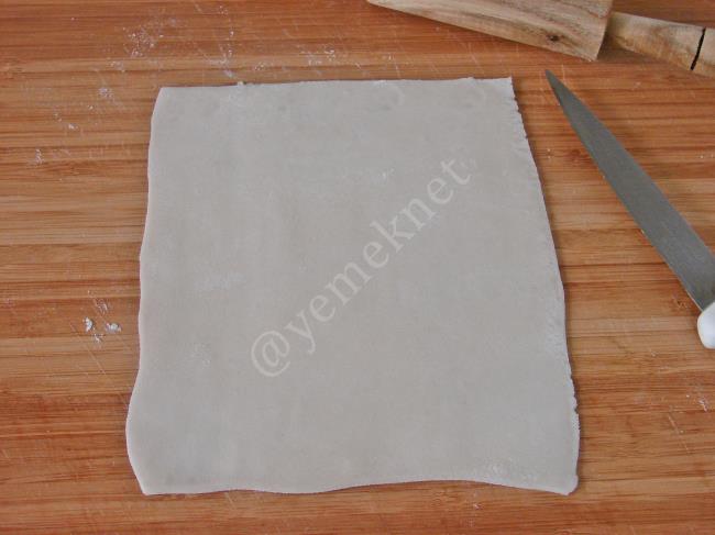 Fırında Milföy Mantı - Yapılışı (5/16) 