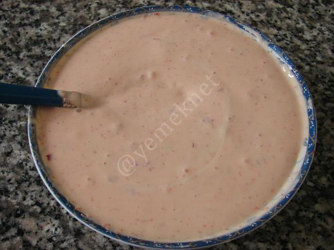 Krem Peynirli Kırmızı Dip Sos - Yapılışı (5/8) 