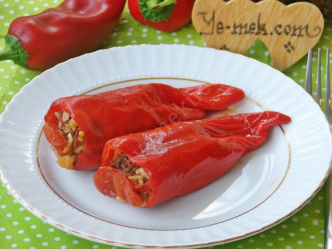 Stuffed Red Pepper With Minced Meat Recipe