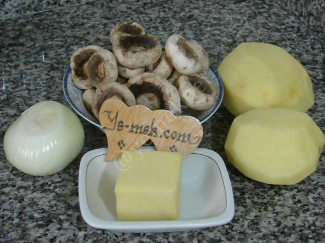 Fırında Mantarlı Patates - Yapılışı (1/12) 