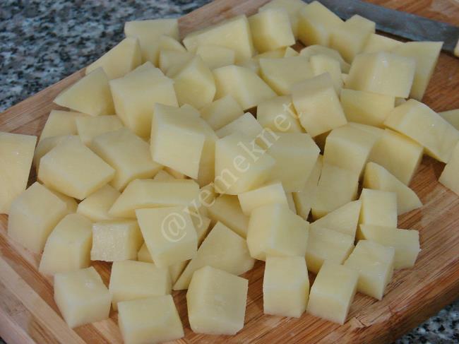 Fırında Mantarlı Patates - Yapılışı (2/12) 