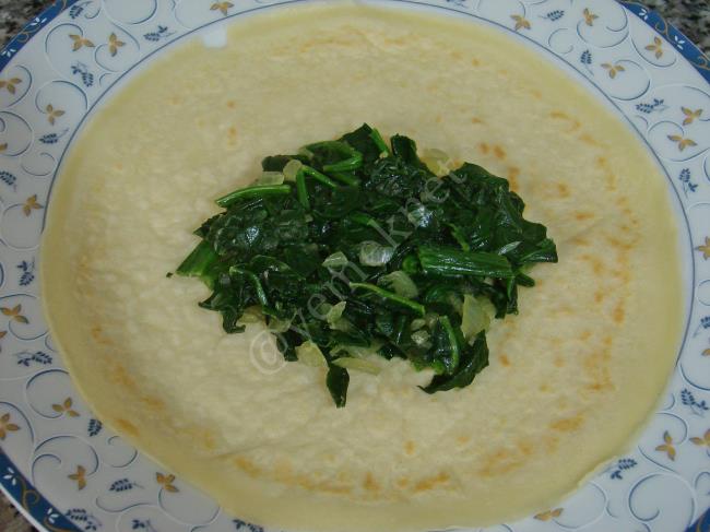 Beşamel Soslu Ispanaklı Krep - Yapılışı (6/16) 