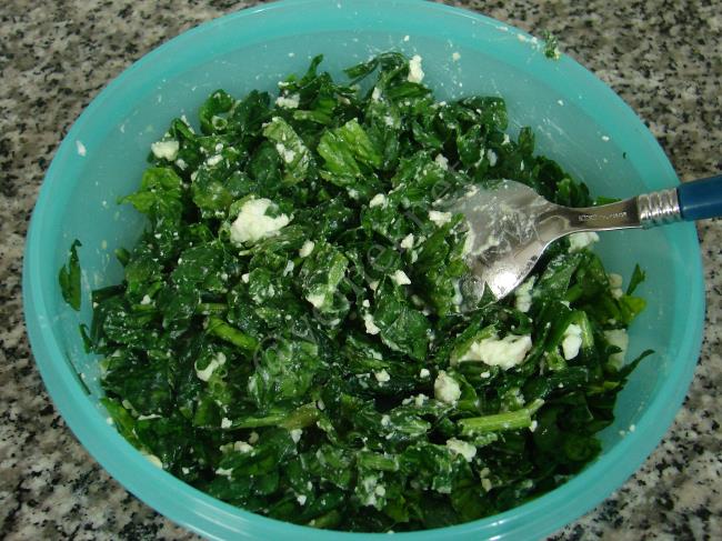 Ispanaklı Kol Böreği - Yapılışı (5/16) 