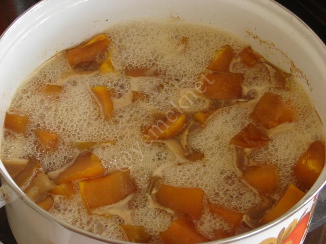 Tahinli Kabak Tatlısı - Yapılışı (8/12) 