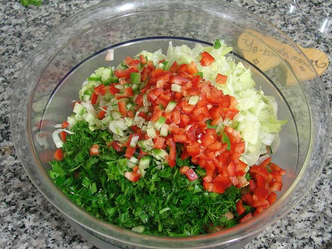 Barbunya Salatası - Yapılışı (4/8) 