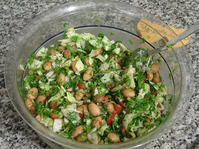 Barbunya Salatası