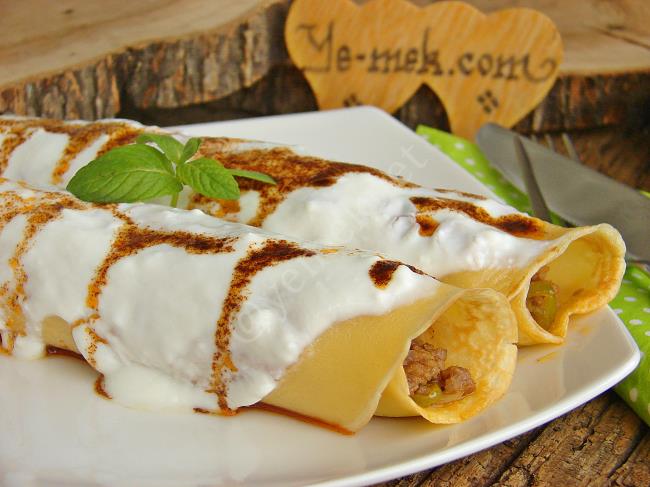 Kıymalı Krep Sarma - Yapılışı (13/16) 