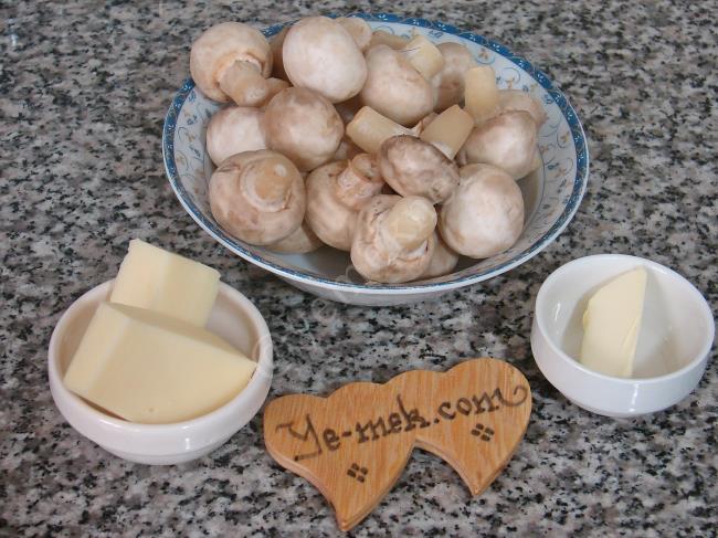 Fırında Mantar Graten - Yapılışı (1/8) 