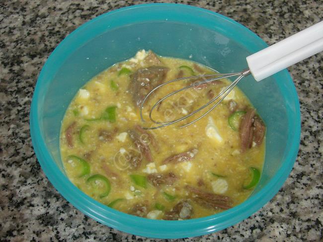 Kavurmalı Omlet - Yapılışı (5/12) 