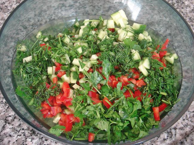 Kuru Börülce Salatası - Yapılışı (6/12) 