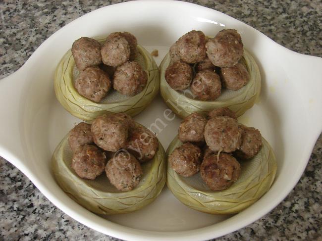 Misket Köfteli Enginar - Yapılışı (9/16) 