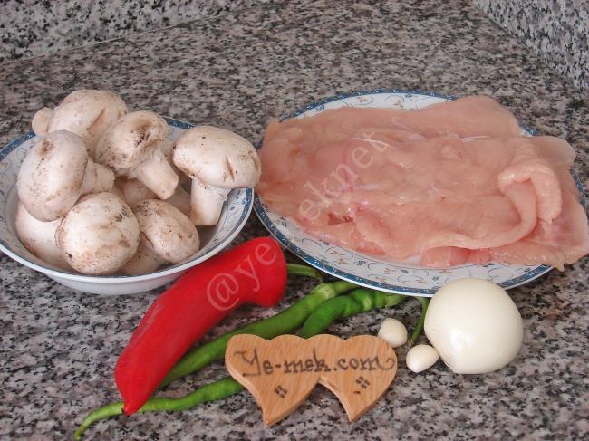 Mantarlı Tavuk Sarma - Yapılışı (1/16) 