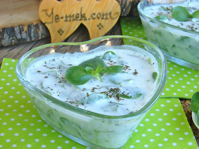 Semizotlu Cacık - Yapılışı (6/8) 