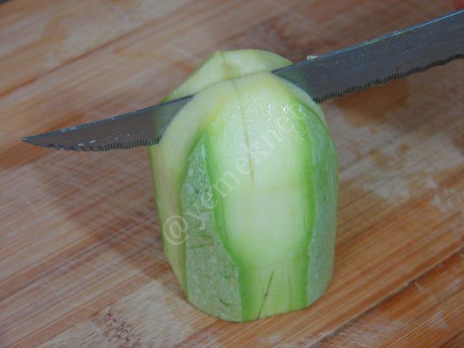 Zeytinyağlı Kabak İmam Bayıldı - Yapılışı (6/12) 