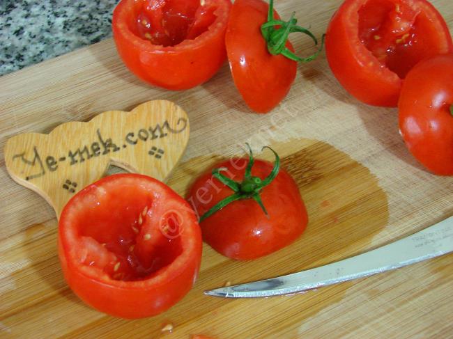 Etli Domates Dolması - Yapılışı (9/16) 