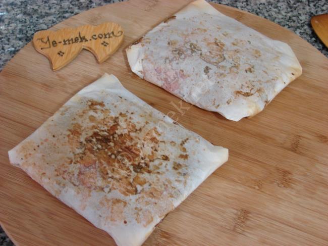 Fırında Etli Kağıt Kebabı - Yapılışı (17/20) 