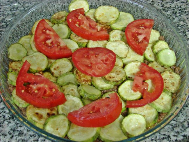 Fırında Kıymalı Kabak Musakka - Yapılışı (12/16) 