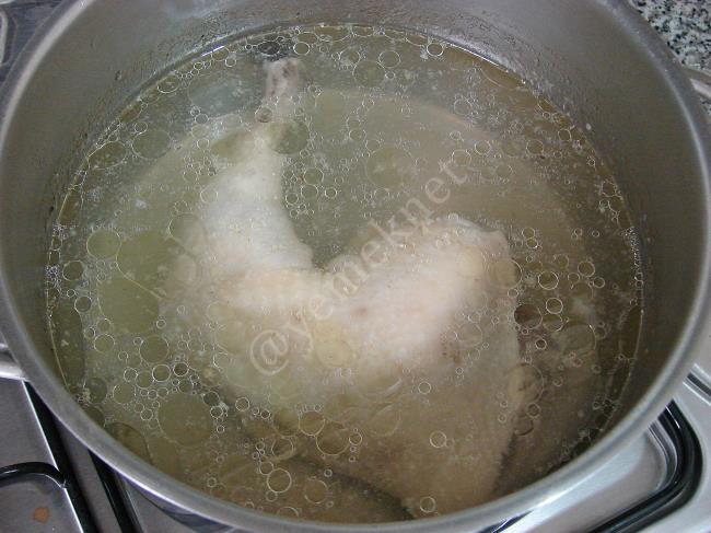 Sebzeli Köy Tavuğu Çorbası - Yapılışı (2/12) 