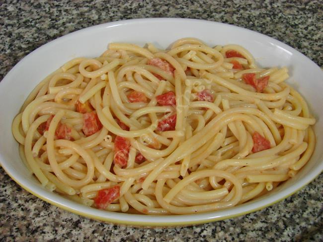 Fırında Kremalı Domatesli Makarna - Yapılışı (8/16) 