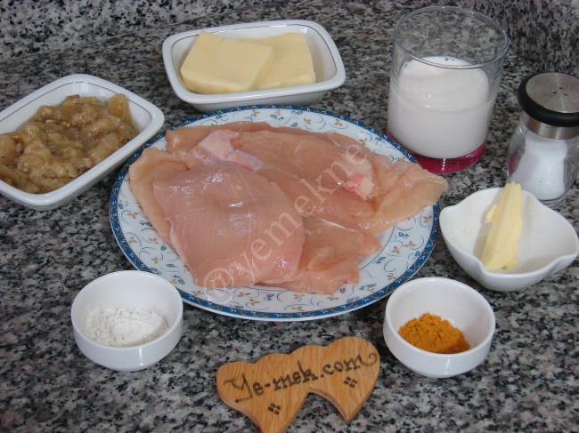 Zerdeçallı Tavuk Beğendi - Yapılışı (1/20) 