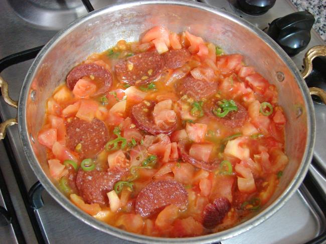 Sucuklu Menemen - Yapılışı (5/12) 