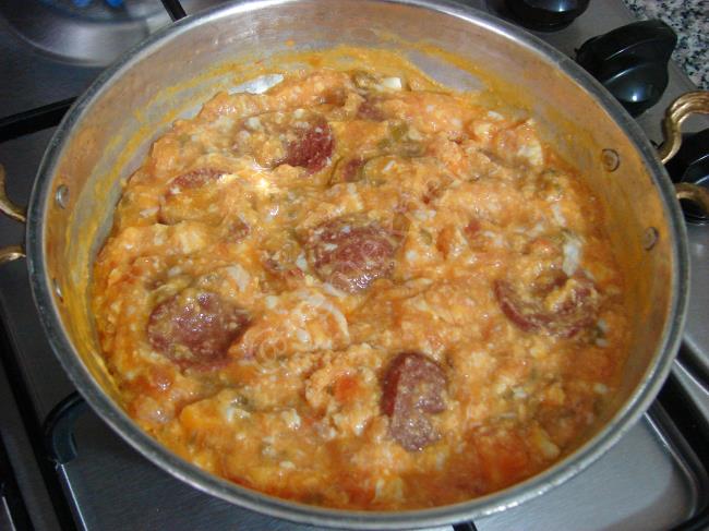 Sucuklu Menemen - Yapılışı (9/12) 