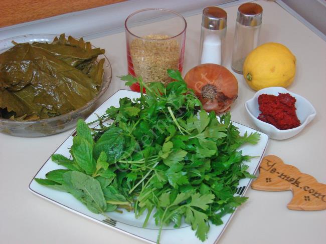 Bulgurlu Yaprak Sarma - Yapılışı (1/20) 