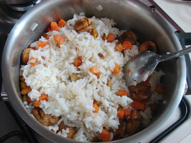 Kestaneli Saray Pilavı - Yapılışı (14/16) 