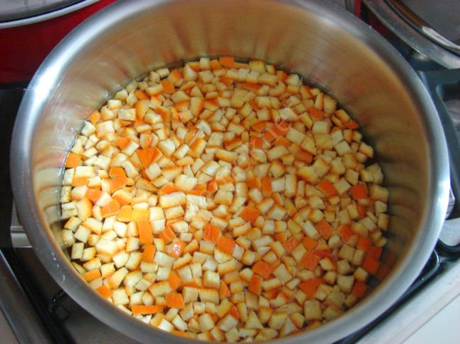 Portakal Kabuğu Reçeli - Yapılışı (3/12) 