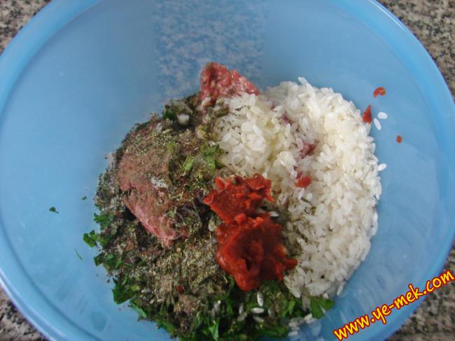 Şapkalı Kabak Dolması - Yapılışı (5/16) 