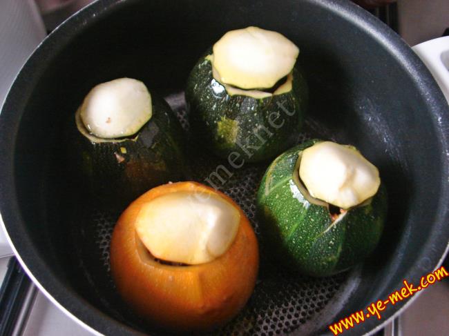 Şapkalı Kabak Dolması - Yapılışı (8/16) 