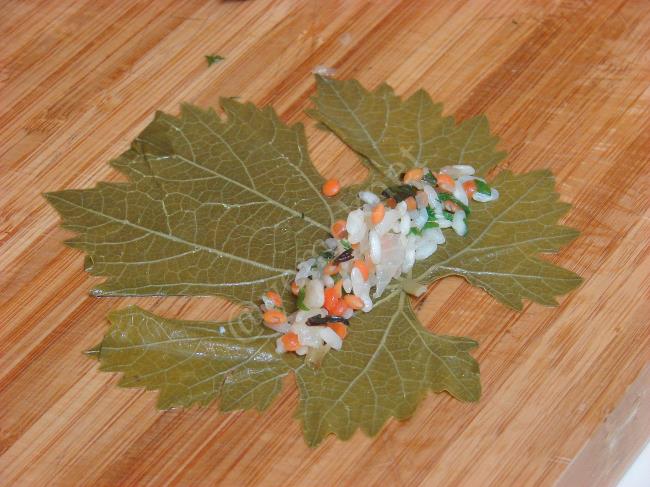 Kırmızı Mercimekli Yaprak Sarması - Yapılışı (7/16) 