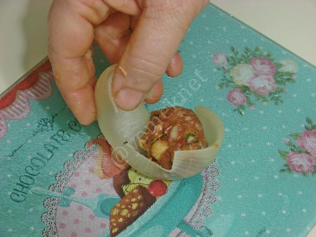 Etli Soğan Dolması - Yapılışı (7/16) 