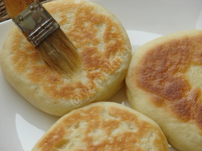 Tavada Pita Ekmeği - Yapılışı (8/12) 