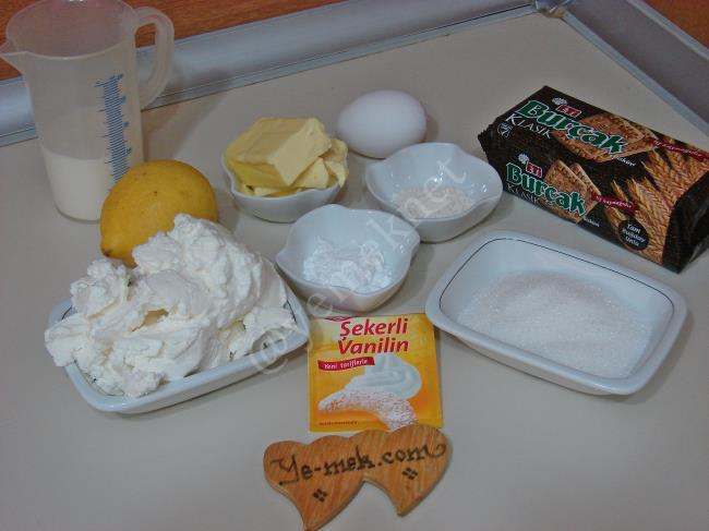 Limonlu Mini Çiz Kek (Cheesecake) Nasıl Yapılır? (1/24) Resimli Yemek