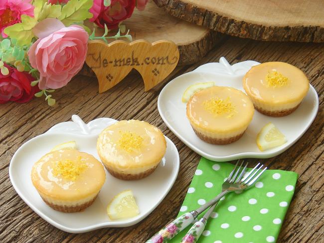 Limonlu Mini Çiz Kek (Cheesecake) Tarifi, Nasıl Yapılır? (Resimli