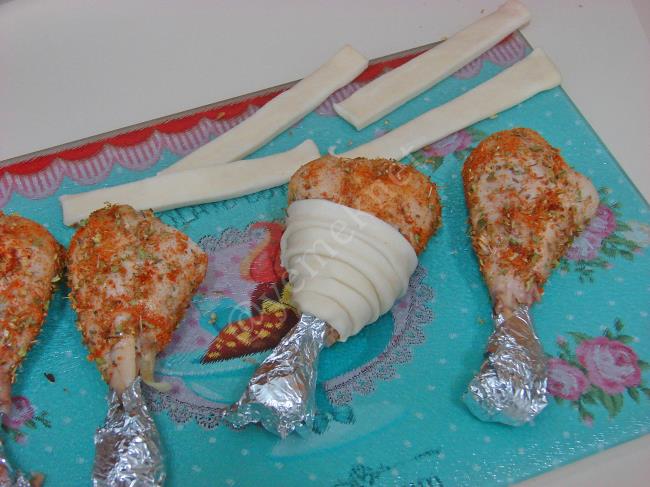 Fırında Milföylü Tavuk Baget - Yapılışı (5/12) 