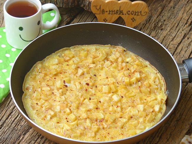 Börek Tadında, Pratik ve Lezzetli : Patatesli Omlet